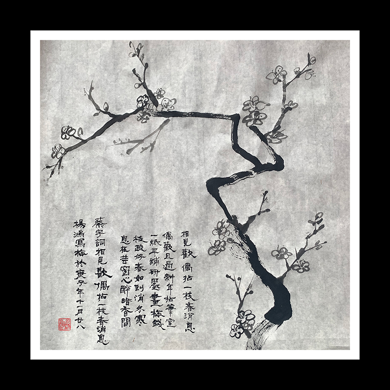 相见欢·藏头（偶拈一枝春消息 - 半升兄语）